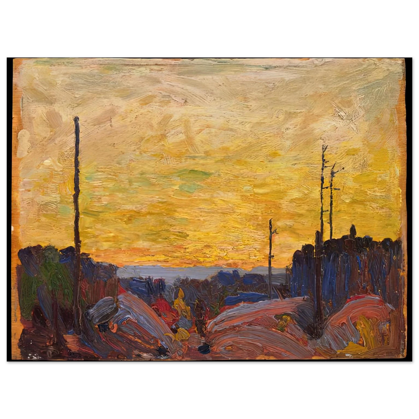 Tom Thomson - BURNED OVER LAND 1916 75x100 cm / 30x40inches Fine Art Poster