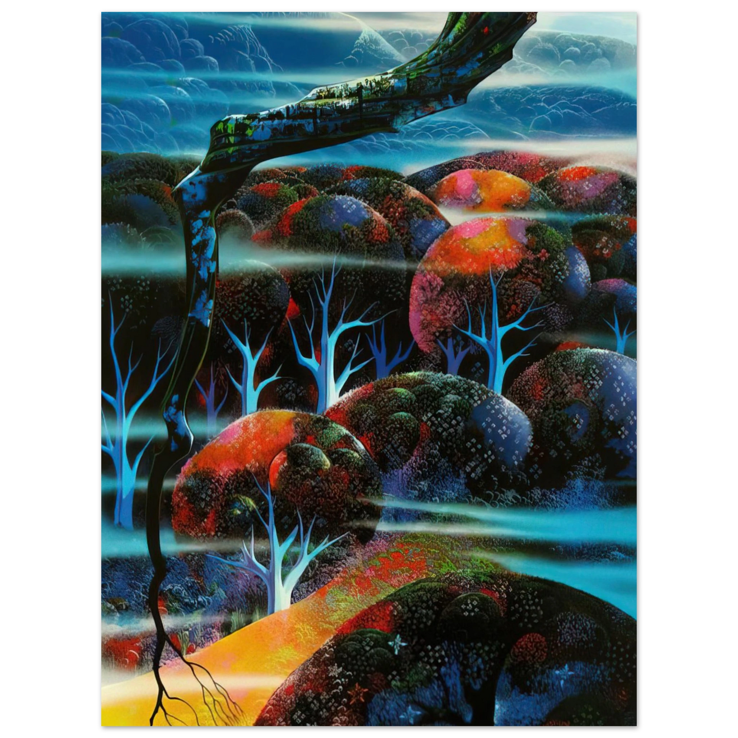 Eyvind Earle - Toccata and Fugue 75x100 cm / 30x40inches Fine Art Poster