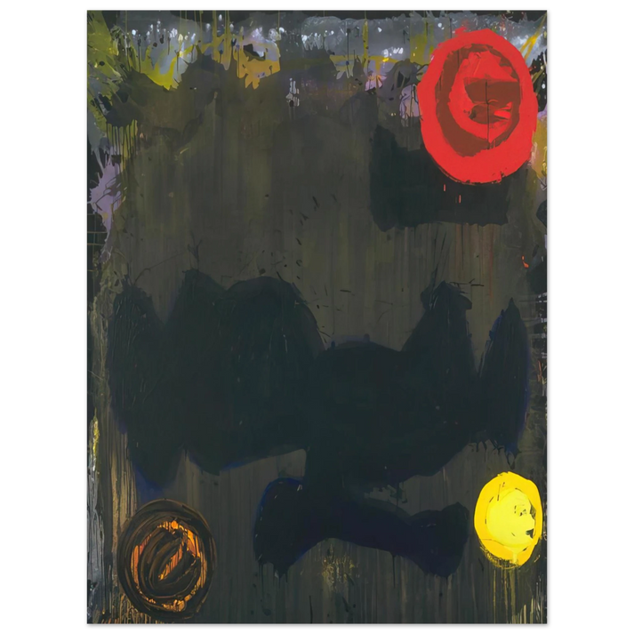 John Hoyland - Gadal 10.11.86 - 1986 75x100 cm / 30x40inches Fine Art Poster