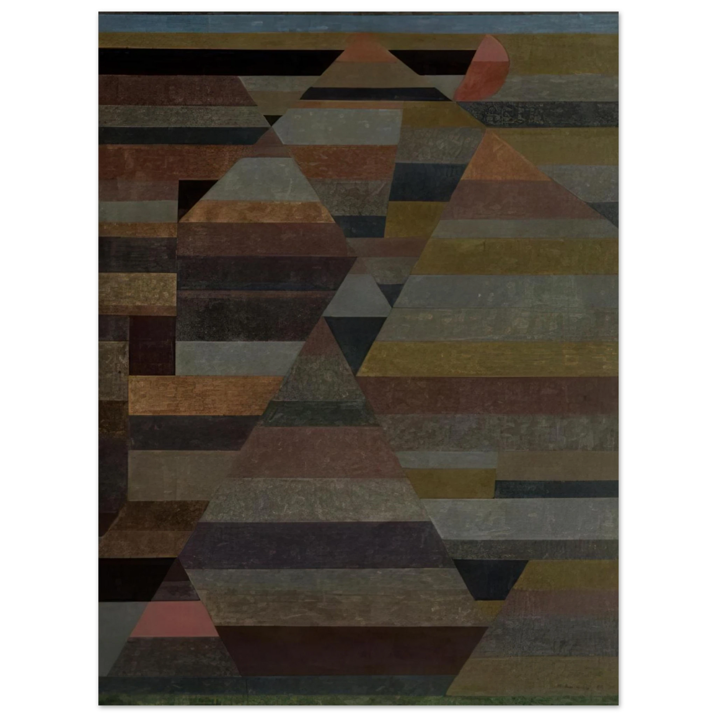 Paul Klee - NECROPOLIS 1929 75x100 cm / 30x40inches Fine Art Poster