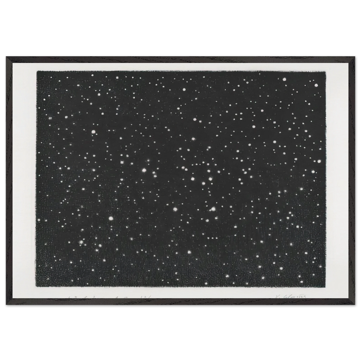 MOUNT HOLYOKE 1987 - Vija Celmins 70x100 cm / 28x40 inches Framed Art Print – Black Wooden Frame