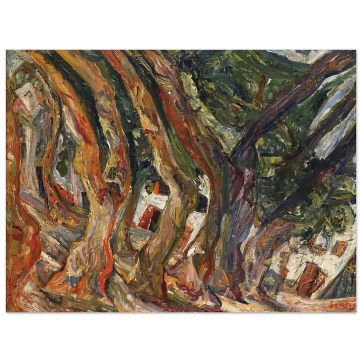 Chaim Soutine - PLANE TREES AT CERET 1920 0 75x100 cm / 30x40inches Fine Art Poster