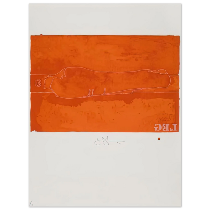 Jasper Johns - CASTS FROM UNTITLED LEG 1974 75x100 cm / 30x40inches Fine Art Poster