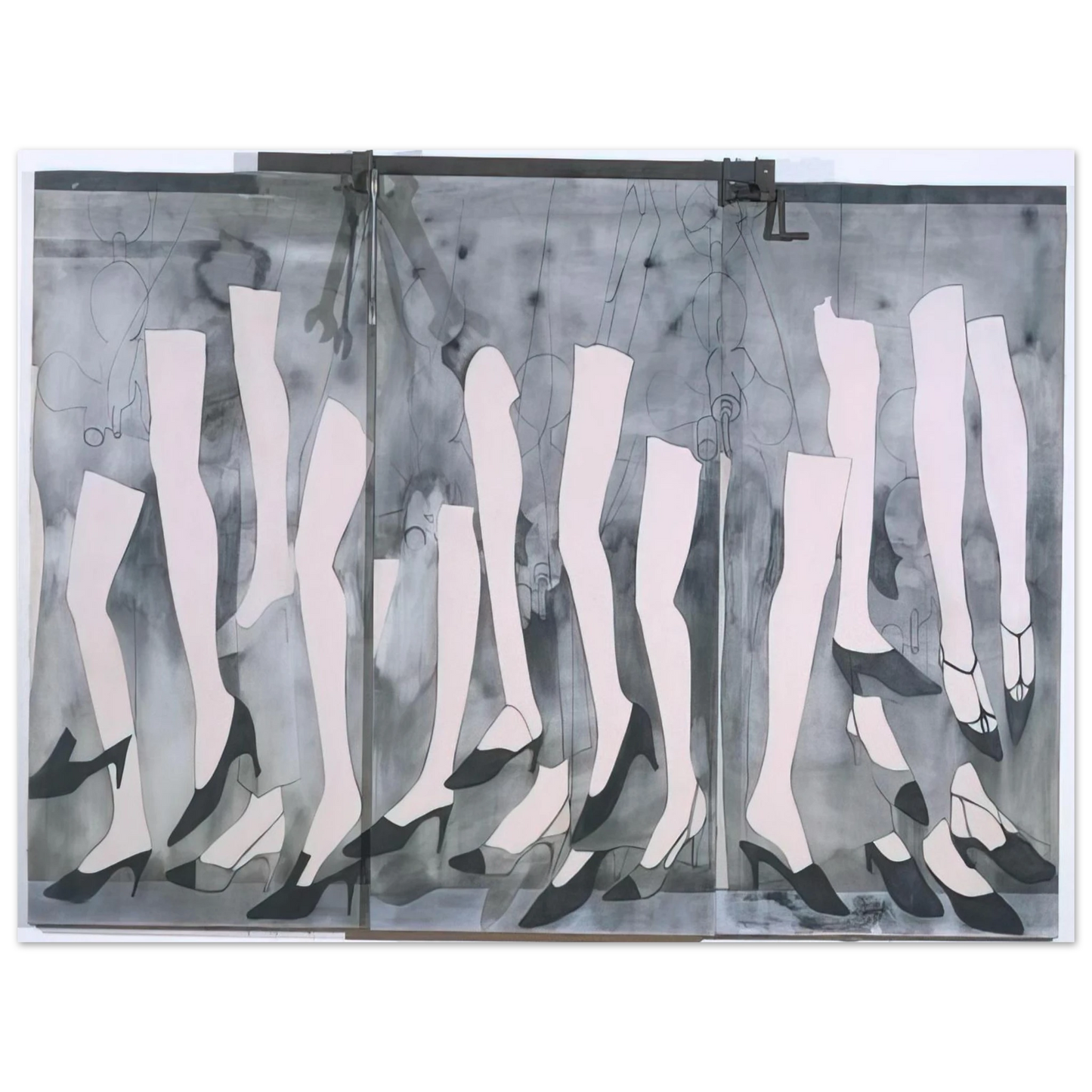 Jim Dine - WALKING DREAM WITH A FOUR FOOT CLAMP 1965 75x100 cm / 30x40inches Fine Art Poster
