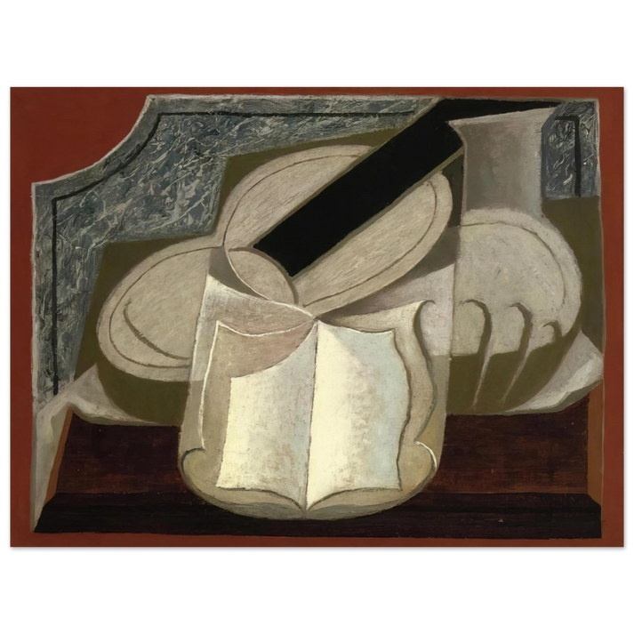Juan Gris - BOOK AND GUITAR 1925 75x100 cm / 30x40inches Fine Art Poster
