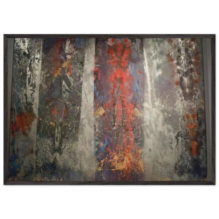 Restore - Sam Gilliam 70x100 cm / 28x40 inches Framed Art Print – Black Wooden Frame