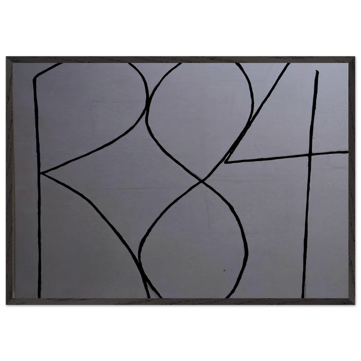 Spectrum I - Robert Ryman 70x100 cm / 28x40 inches Framed Art Print – Black Wooden Frame