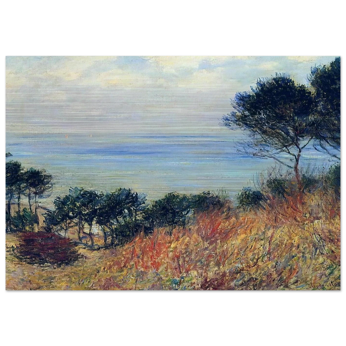 The Coast of Varengeville - claude monet Brushed Aluminum Print - 70x100 cm / 28x40 inches | claude monet Aluminum Print | claude monet Prints
