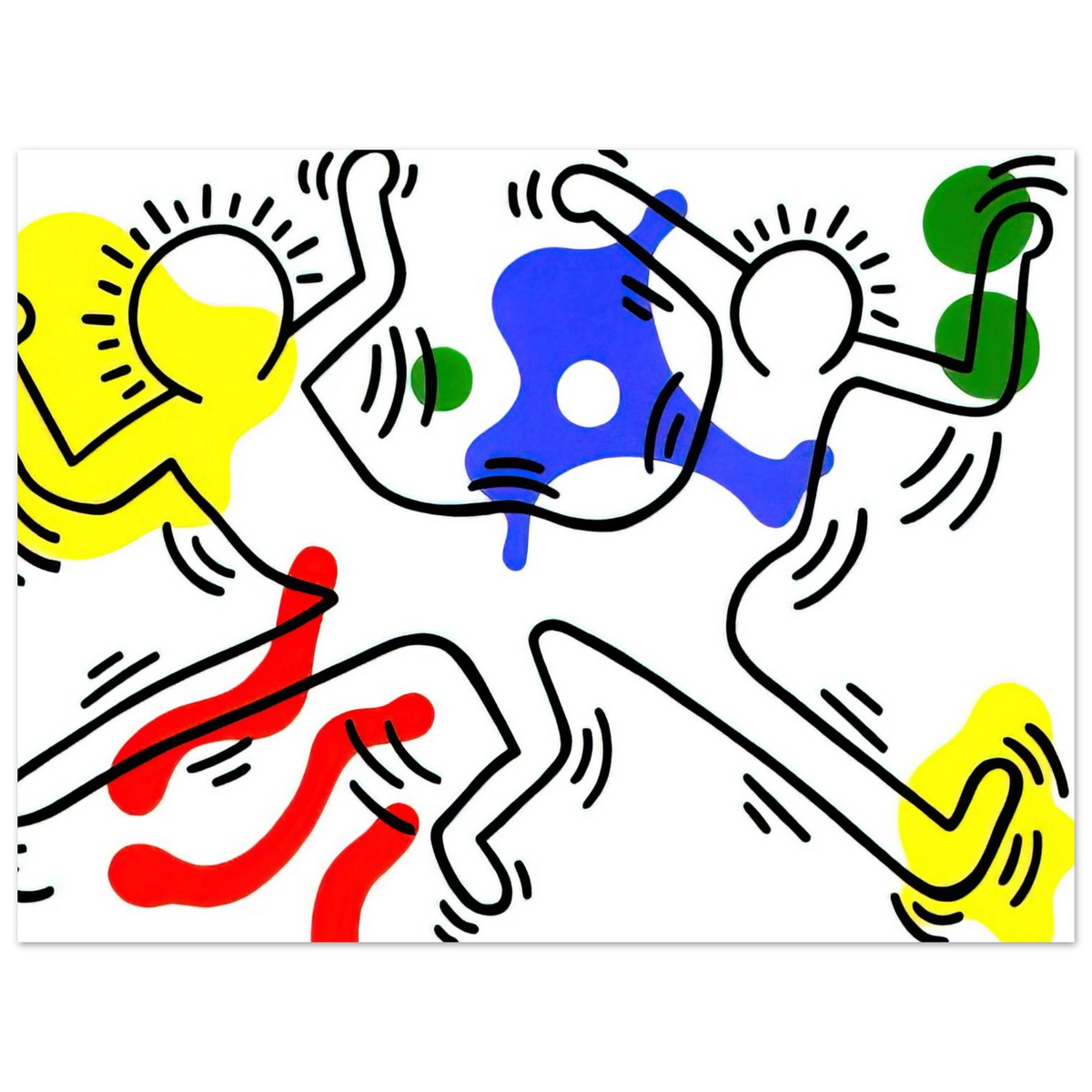 Keith Haring - UNTITLED 1986 75x100 cm / 30x40inches Fine Art Poster | Keith Haring Art For Sale