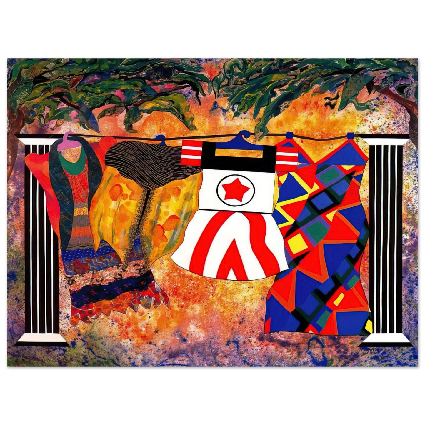 Miriam Schapiro - Yard Sale - 1993 75x100 cm / 30x40inches Fine Art Poster