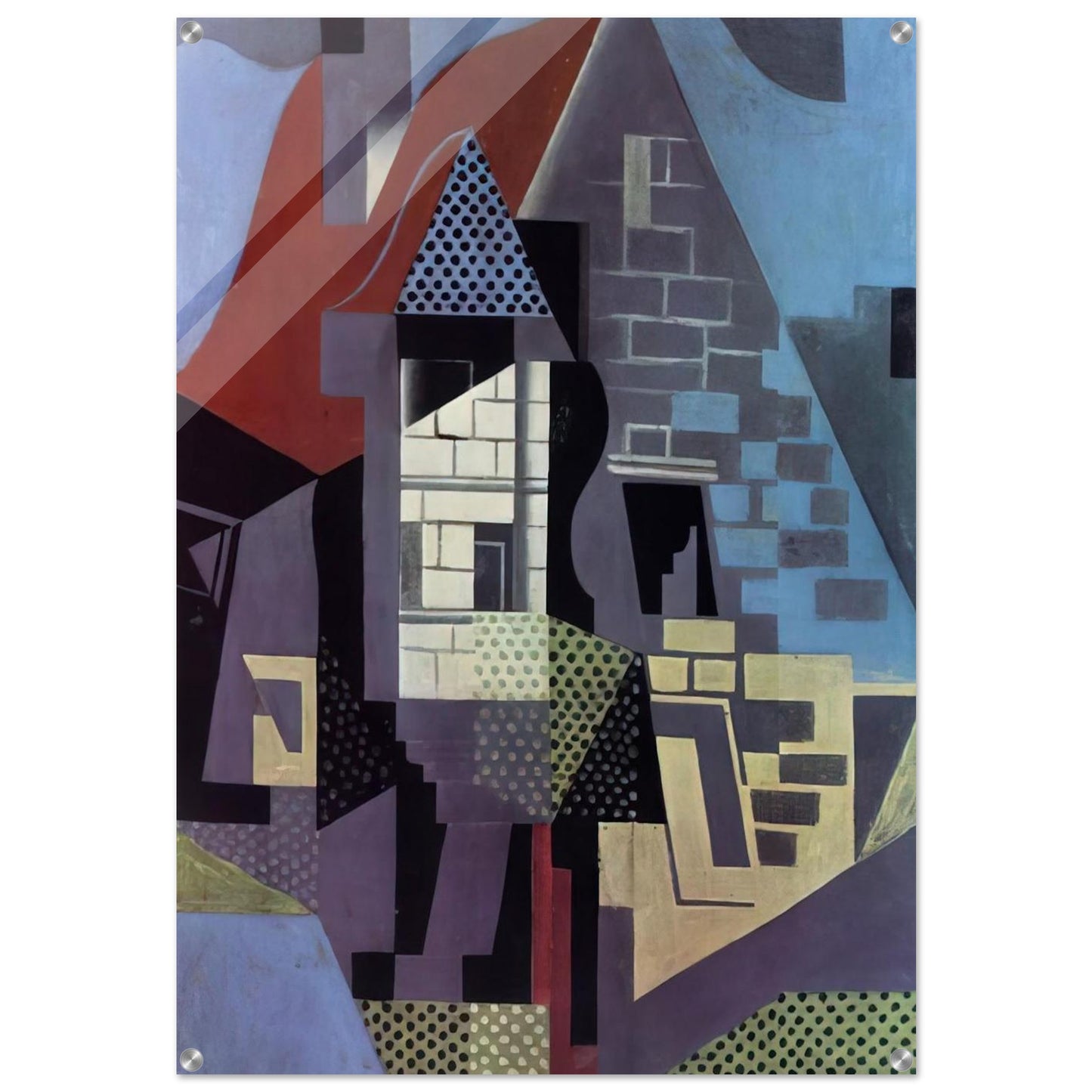 LANDSCAPE AT BEAULIEU - Juan Gris Acrylic Print - 70x100 cm / 28x40″ inches