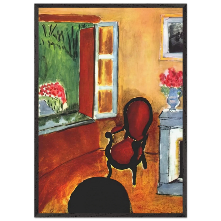 INTERIOR 1940 - Henri Matisse 70x100 cm / 28x40 inches Framed Art Print – Black Wooden Frame
