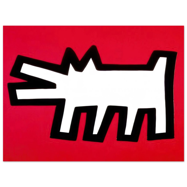 Keith Haring - BARKING DOG 1990 75x100 cm / 30x40inches Fine Art Poster | Keith Haring Art For Sale