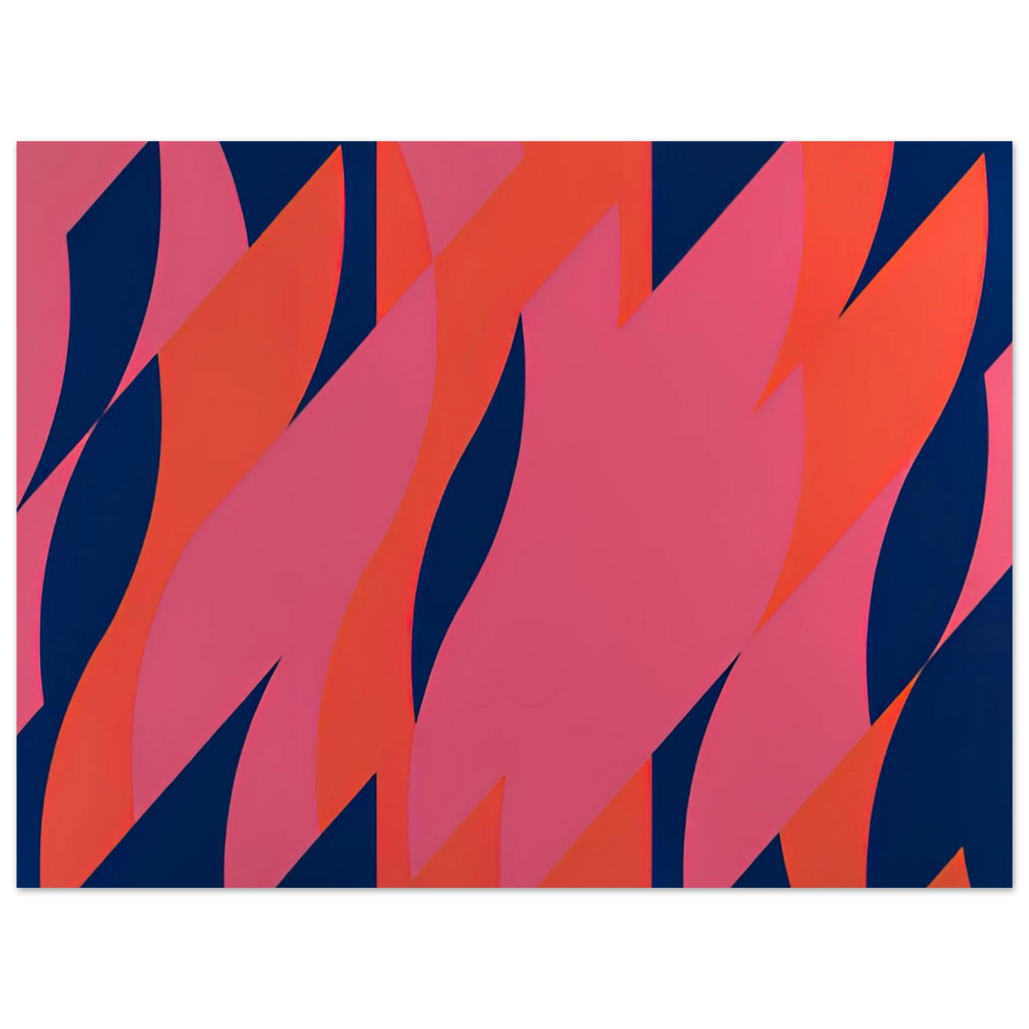 Bridget Riley - RED WITH RED 1 2007 75x100 cm / 30x40inches Fine Art Poster