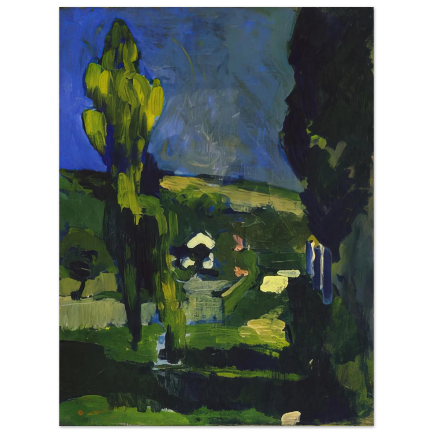 Andre Derain - POPLARS 1900 75x100 cm / 30x40inches Fine Art Poster