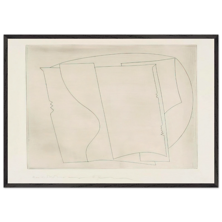 Ronco - 1967 - Ben Nicholson 70x100 cm / 28x40 inches Framed Art Print – Black Wooden Frame