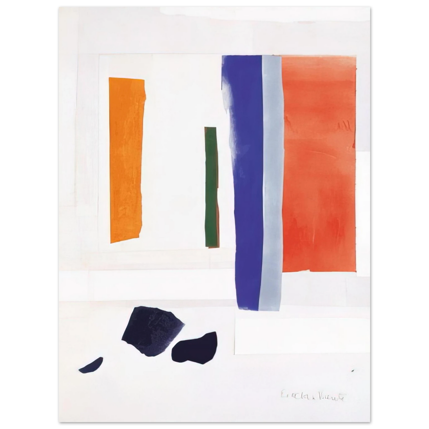Esteban Vicente - UNTITLED 1978 75x100 cm / 30x40inches Fine Art Poster