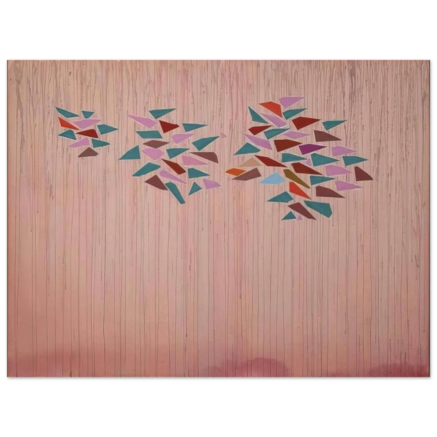 Robert Goodnough - Colors on Gray Pink - 1976 75x100 cm / 30x40inches Fine Art Poster