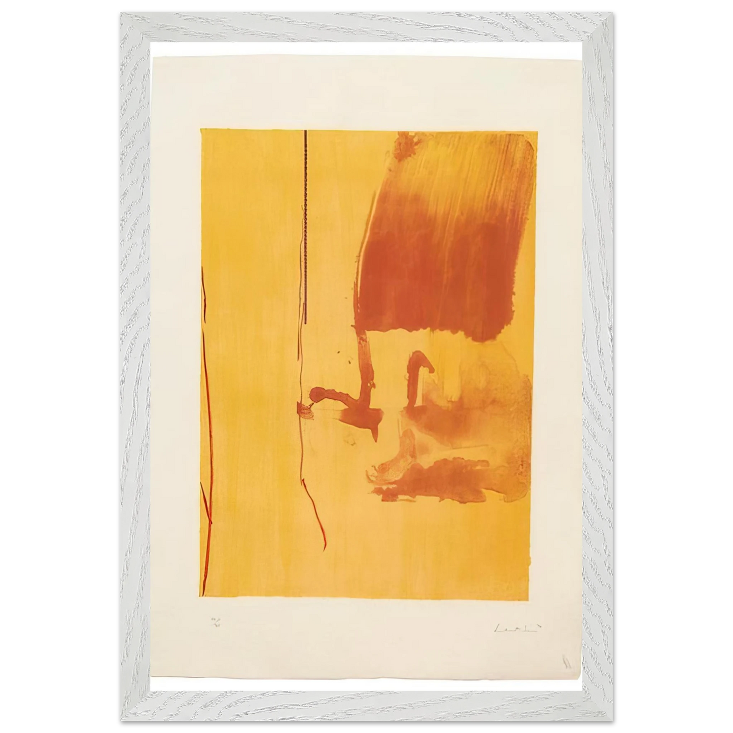 Helen Frankenthaler - Harvest - 1976 Wall art - A3 (29.7 x 42 cm) - Premium Wooden Framed Poster With Fine Art Paper-canvas - Wood frame
