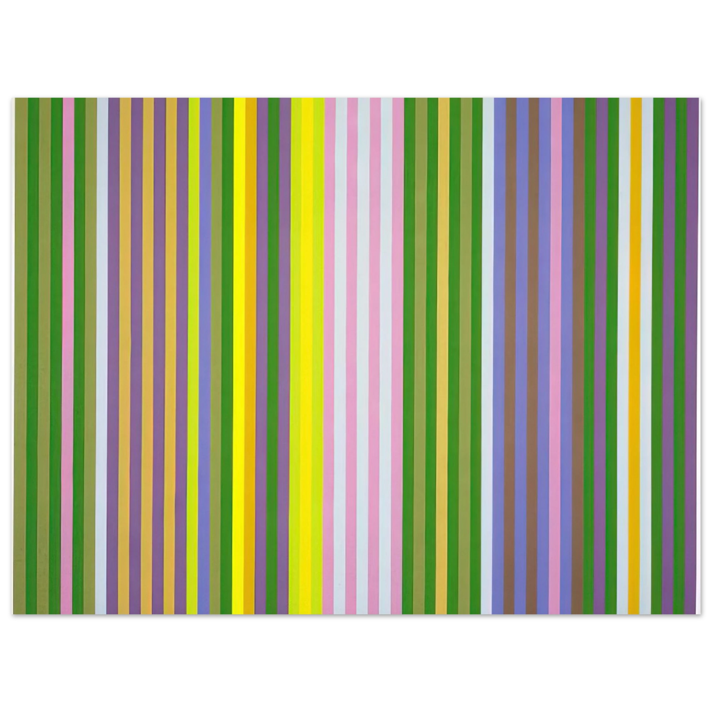 Gene Davis - Zebra - 1969 75x100 cm / 30x40inches Fine Art Poster