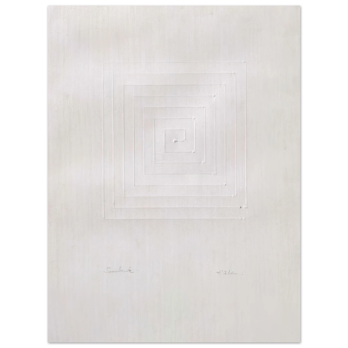 Enrico Castellani - Similmente - Spatialism 75x100 cm / 30x40inches Fine Art Poster