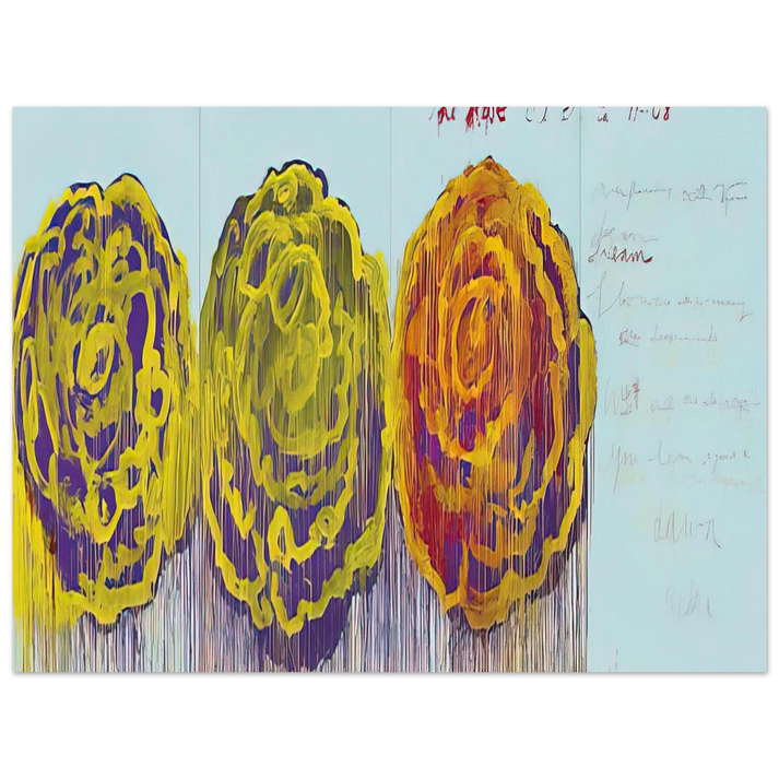 Cy Twombly - The Rose III 75x100 cm / 30x40inches Fine Art Poster
