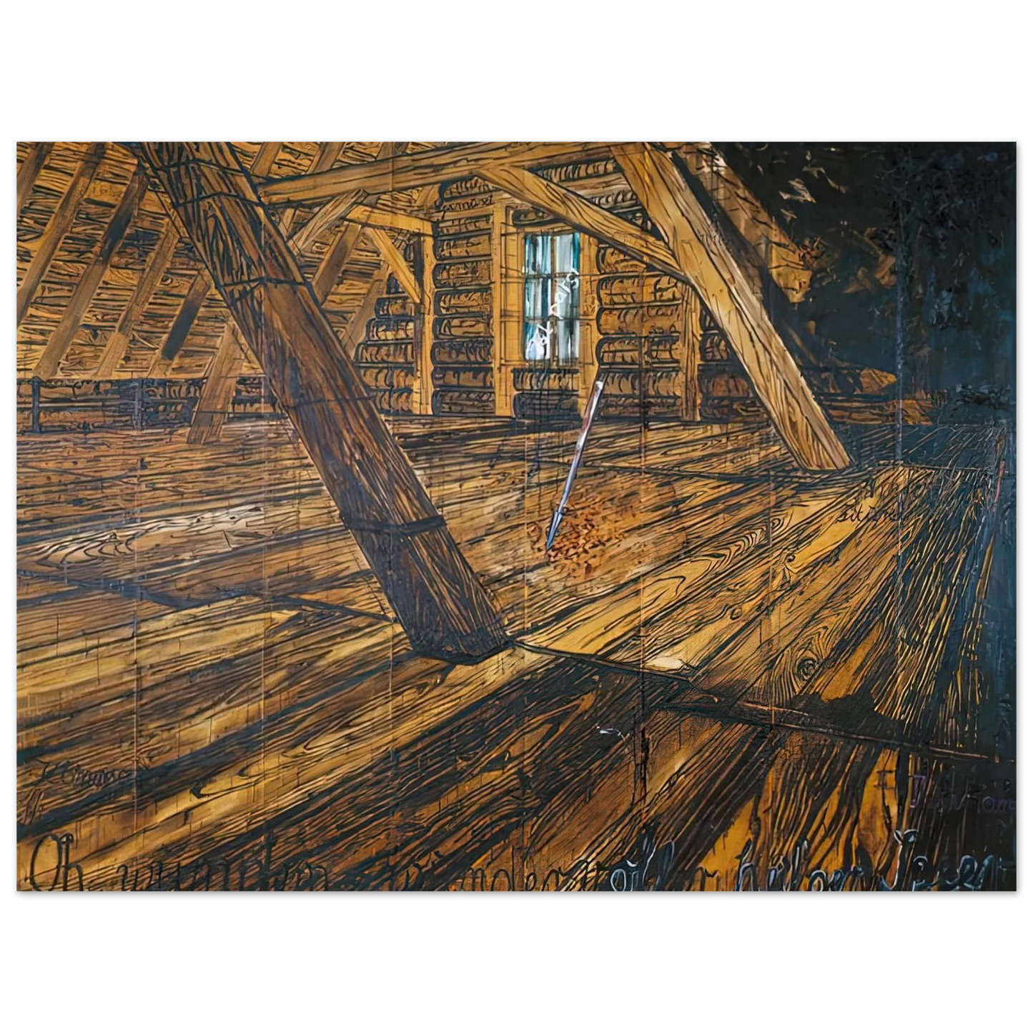 Anselm Kiefer - PARSIFAL III 1973 75x100 cm / 30x40inches Fine Art Poster