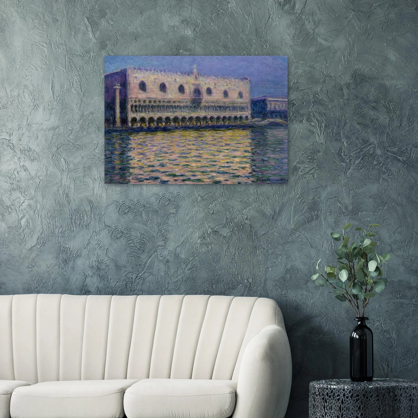 The Palazzo Ducale - claude monet Brushed Aluminum Print - 70x100 cm / 28x40 inches | claude monet Aluminum Print | claude monet Prints