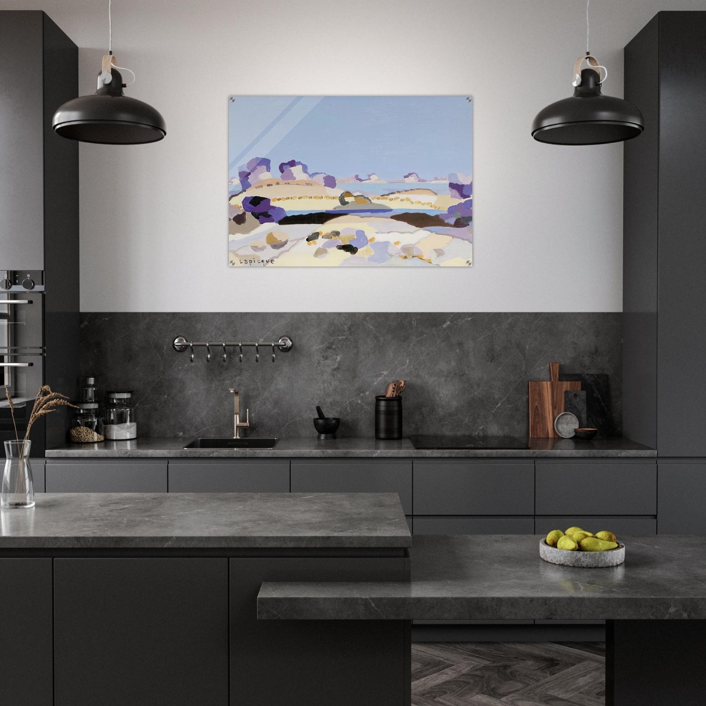 Lagune bretonne - 1959 - Charles Lapicque Acrylic Print - 70x100 cm / 28x40″ inches