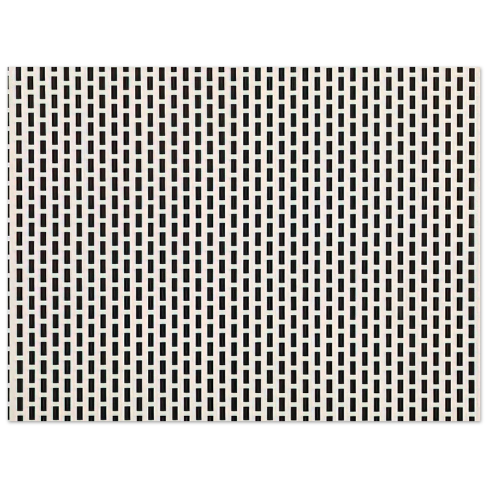 Francois Morellet - 2 trames de carrés1 trame de tirets - 1975 75x100 cm / 30x40inches Fine Art Poster