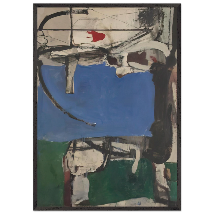 Urbana 2 The Archer - Richard Diebenkorn 70x100 cm / 28x40 inches Framed Art Print – Black Wooden Frame