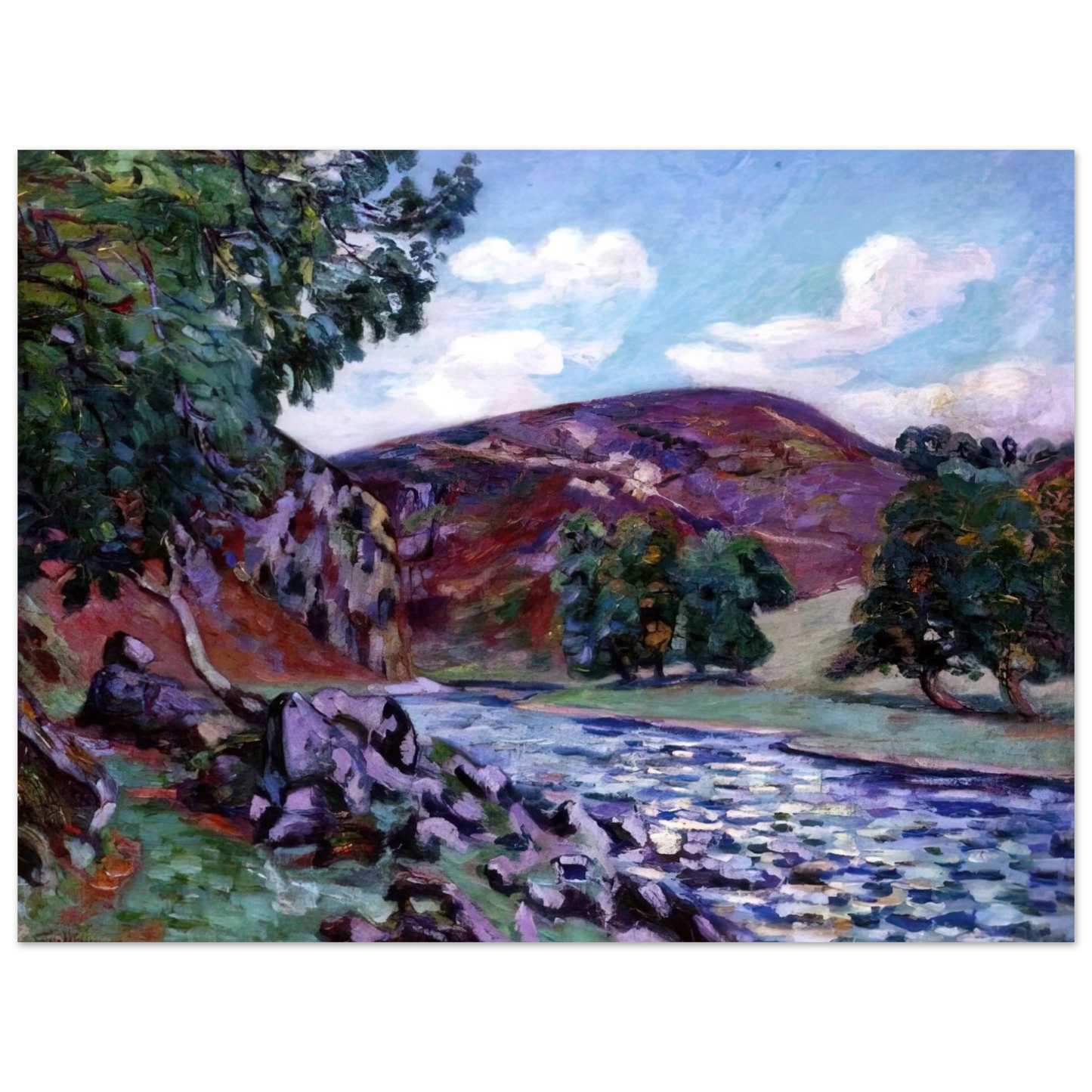 Armand Guillaumin - Paysage àCrozant - 1900 75x100 cm / 30x40inches Fine Art Poster