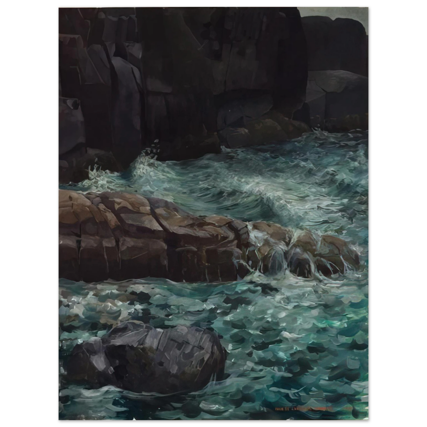 Ivan Albright - MAINE COAST 75x100 cm / 30x40inches Fine Art Poster