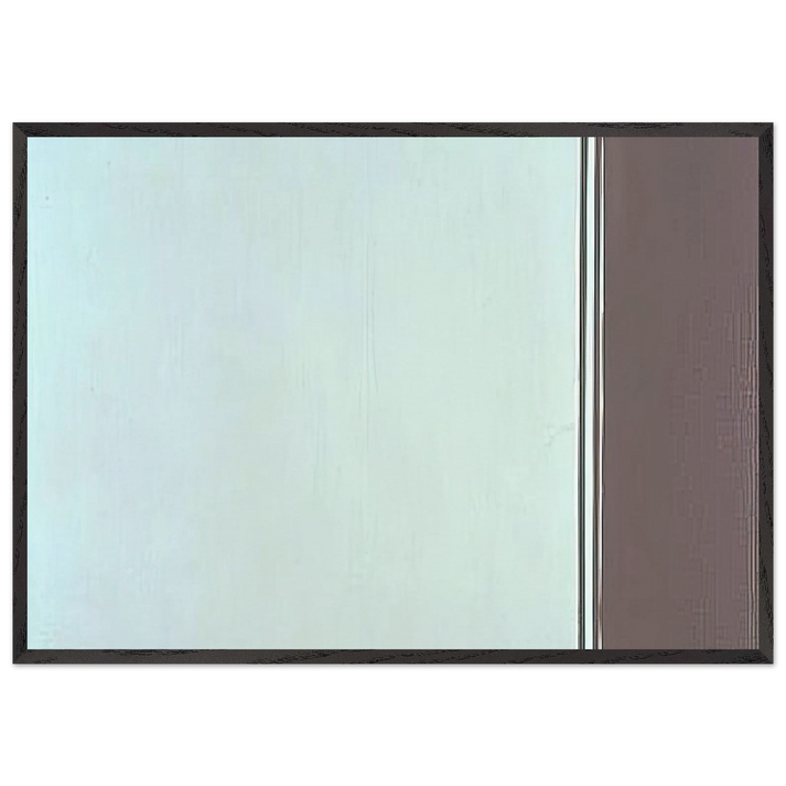 Uriel - Barnett Newman 70x100 cm / 28x40 inches Framed Art Print – Black Wooden Frame