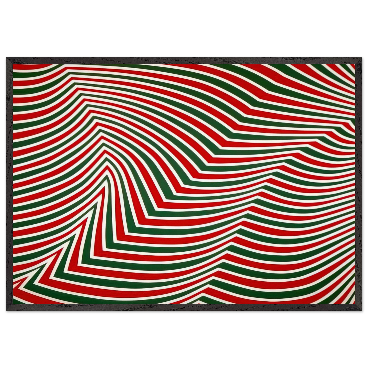 Swirling Retina - Marcel Barbeau 70x100 cm / 28x40 inches Framed Art Print – Black Wooden Frame