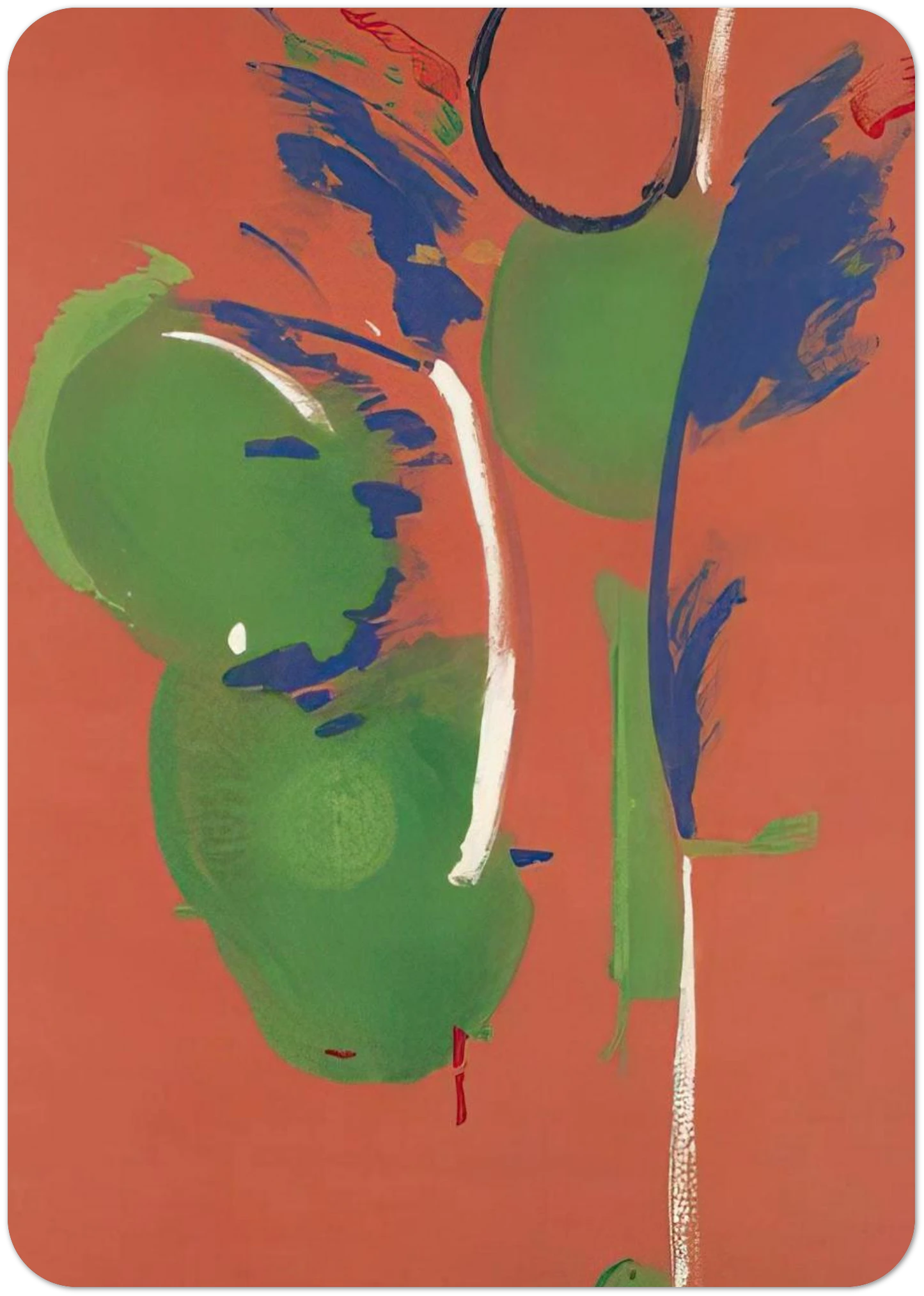 Mary, Mary - 1987 By Helen Frankenthaler Pack of 10 Post Cards | Helen Frankenthaler Post Cards | A6 (10.5 x 14.8 cm) - 4.1 x 5.8 inches