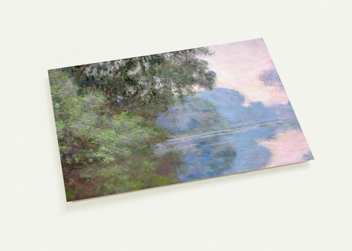 Morning on the Seine near Giverny By claude monet Pack of 10 Post Cards | claude monet Post Cards | A6 (10.5 x 14.8 cm) - 4.1 x 5.8 inches