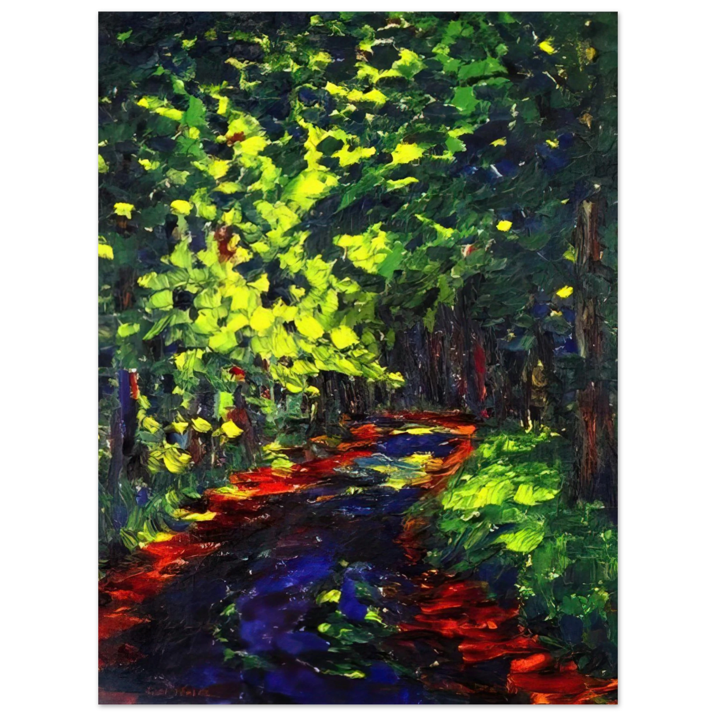 Emil Nolde - Forest Path 75x100 cm / 30x40inches Fine Art Poster