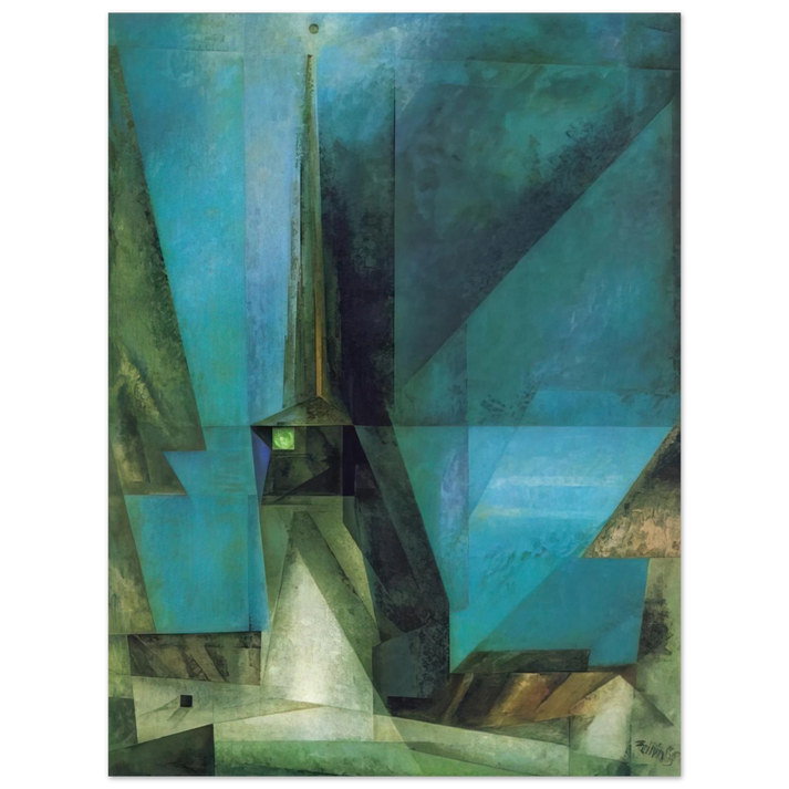 Lyonel Feininger - GELMERODA XIII 1936 75x100 cm / 30x40inches Fine Art Poster