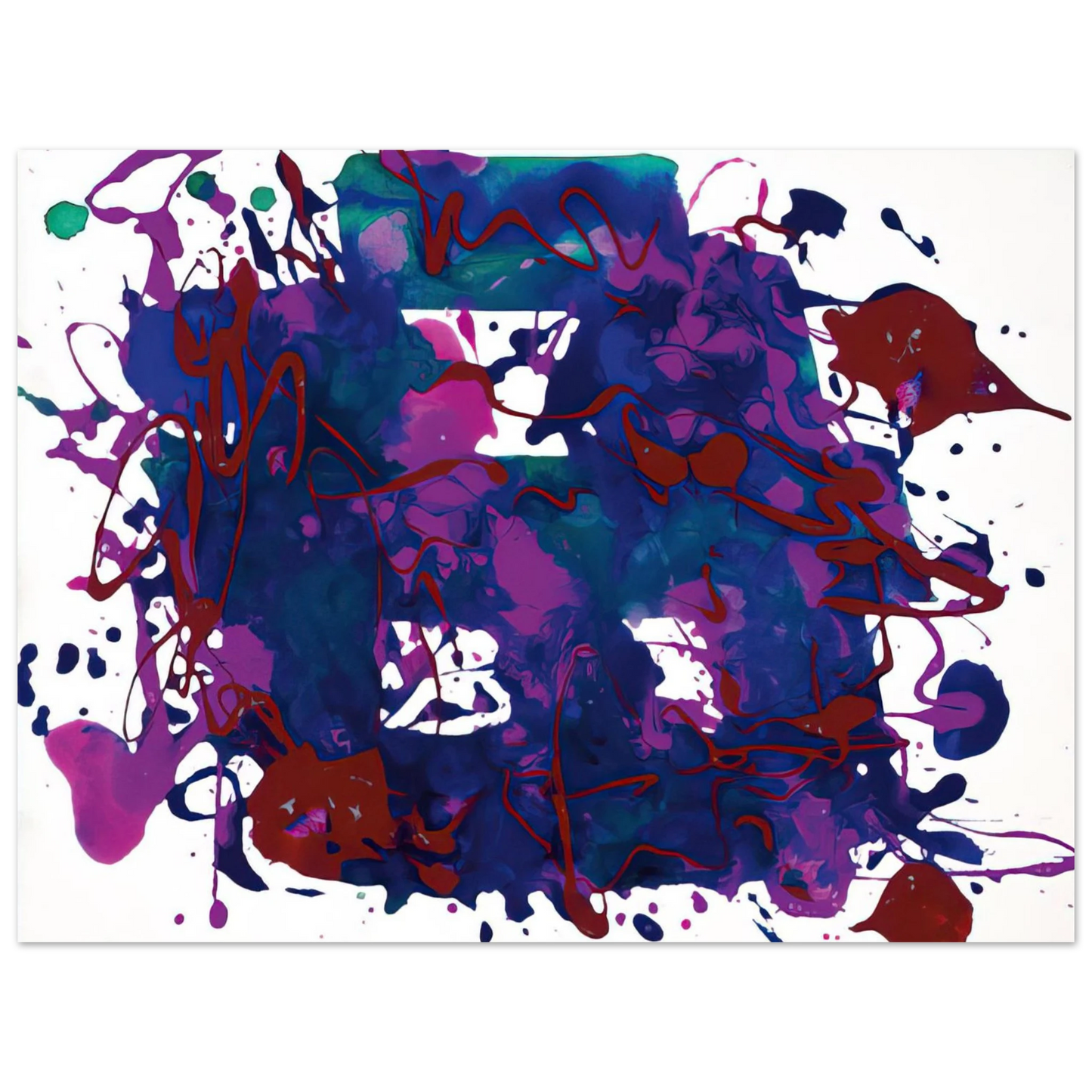 Sam Francis - Untitled SFP94-75 SFF 1749 75x100 cm / 30x40inches Fine Art Poster