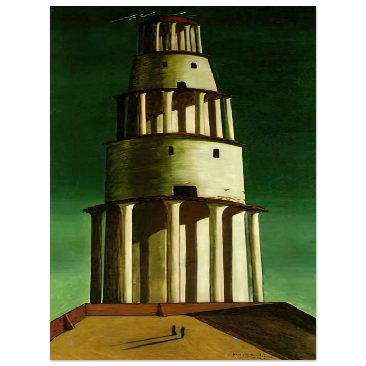 Giorgio de Chirico - THE GREAT TOWER 1913 75x100 cm / 30x40inches Fine Art Poster