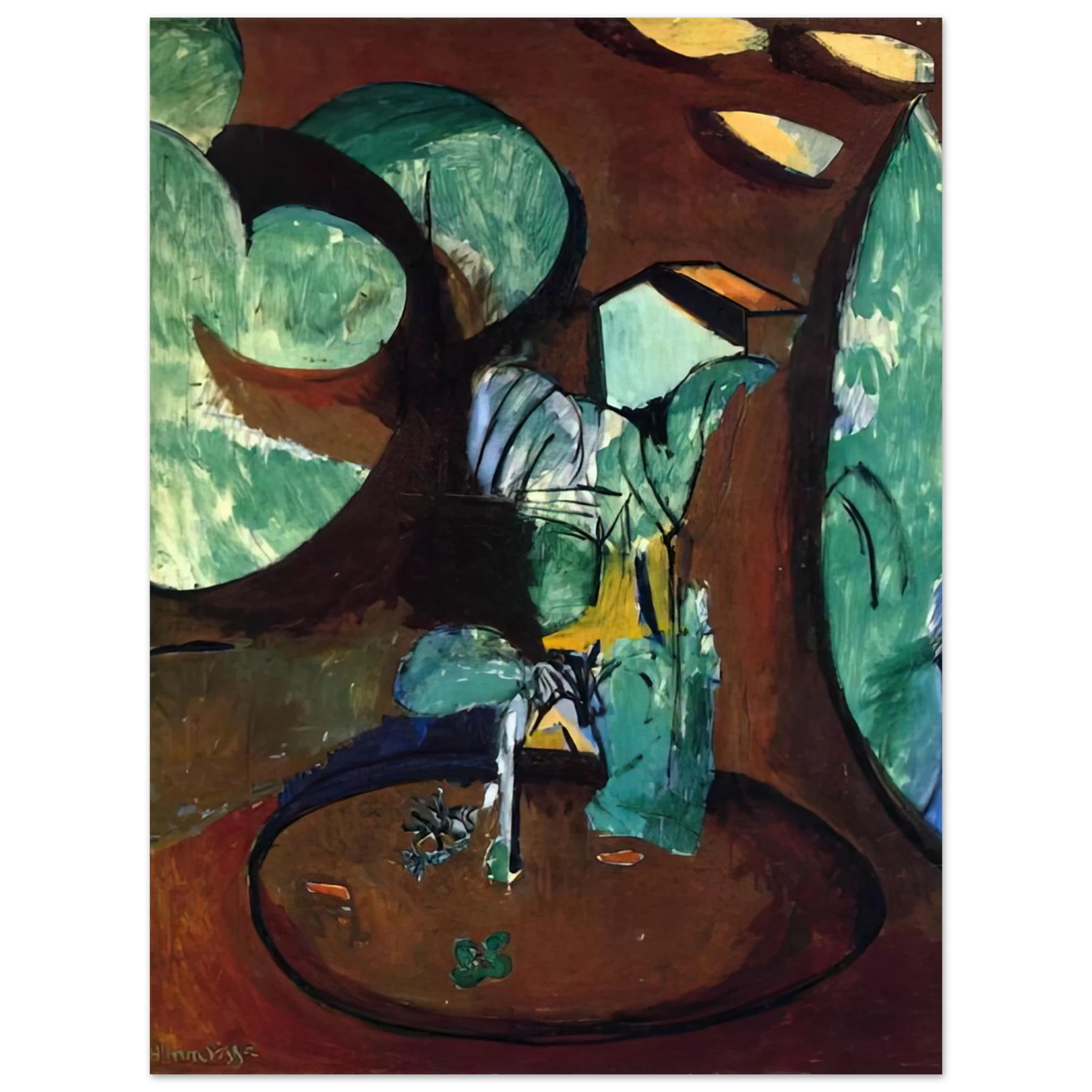 Henri Matisse - GARDEN AT ISSY 75x100 cm / 30x40inches Fine Art Poster