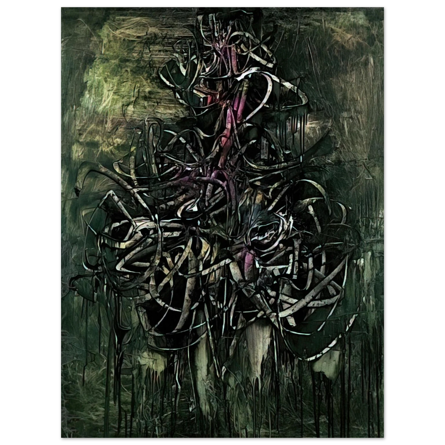 Simon Hantai - Peinture - 1957 75x100 cm / 30x40inches Fine Art Poster