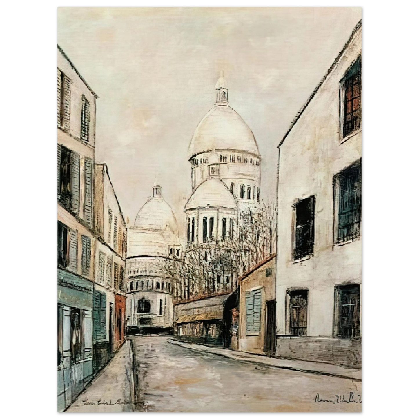 Maurice Utrillo - SACRE COEUR 1 75x100 cm / 30x40inches Fine Art Poster