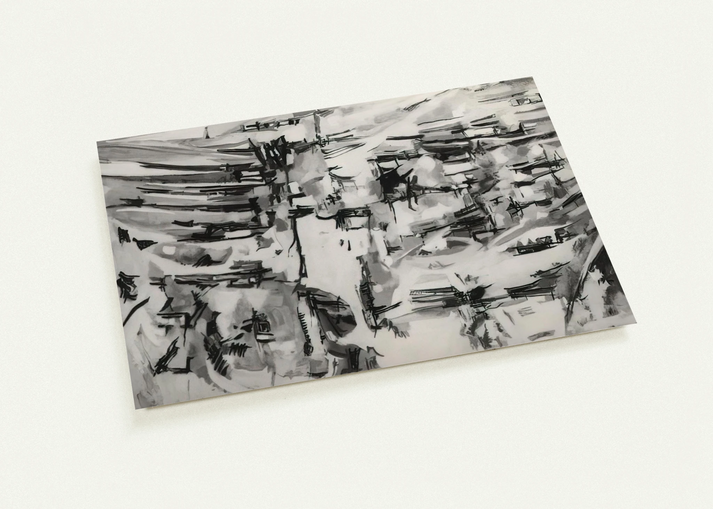 Composition - 1955 By Maria Helena Vieira da Silva Pack of 10 Post Cards | Maria Helena Vieira da Silva Post Cards | A6 (10.5 x 14.8 cm) - 4.1 x 5.8 inches