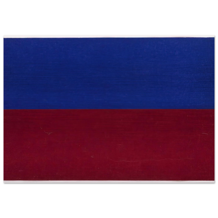 Blue and Red - Ellsworth Kelly Brushed Aluminum Print - 70x100 cm / 28x40 inches | Ellsworth Kelly Aluminum Print | Ellsworth Kelly Prints