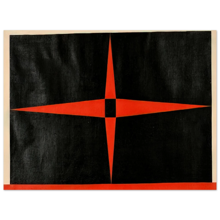 Carmen Herrera - Red Star - 1949 75x100 cm / 30x40inches Fine Art Poster