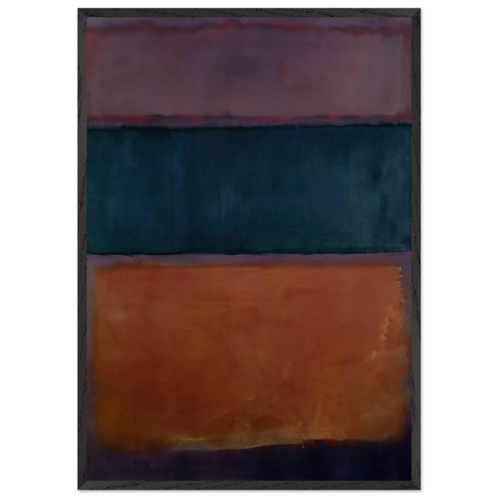 Untitled - 1963 N2 - Mark Rothko 70x100 cm / 28x40 inches Framed Art Print – Black Wooden Frame