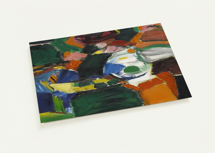 ORCHARD STREET 2 1957 By Grace Hartigan Pack of 10 Post Cards | Grace Hartigan Post Cards | A6 (10.5 x 14.8 cm) - 4.1 x 5.8 inches
