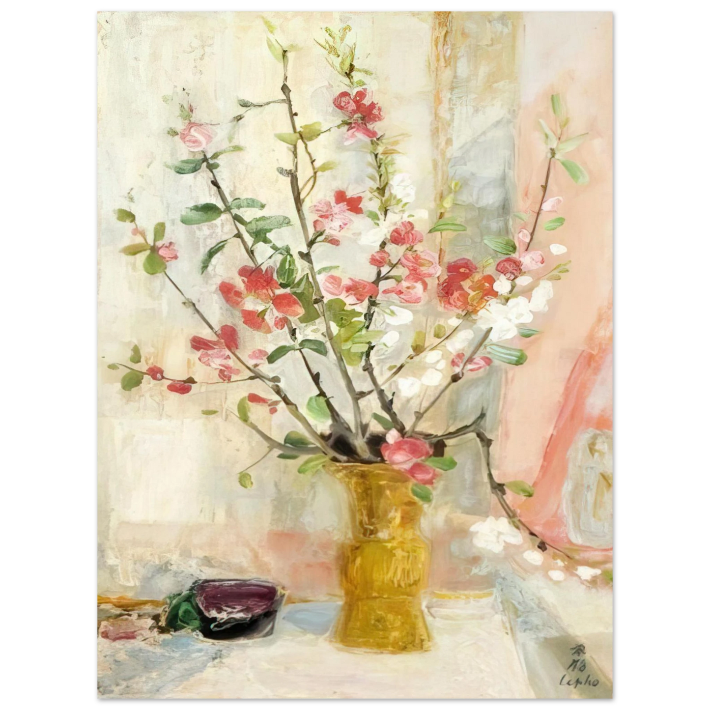 Le Pho - Les Pommeirs Du Japon - Post-Impressionism 75x100 cm / 30x40inches Fine Art Poster